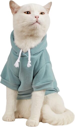 QWINEE Basic Dog Hoodie Sweatshirt ...