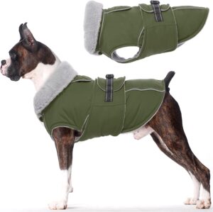 Lelepet Warm Dog Coat Reflective Fl...