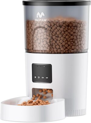 IMIPAW Automatic Cat Feeder, 3L Tim...