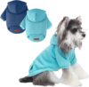2 Pack Dog Hoodie Warm Hood Dog Swe...