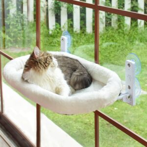 AMOSIJOY Cordless Cat Window Perch,...