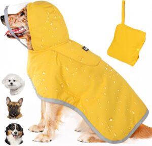 Lukovee Dog Raincoat, Adjustable Do...